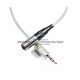 Cable Mini XLR macho mono balanceado a plug 3.5 mm (TRS) stereo no balanceado 2 m 